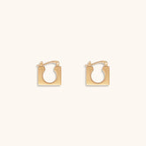 Wedge Stone Hoops - Jewelry de Corner